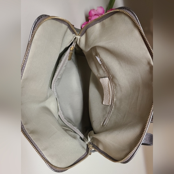 Pelle | Made in Italy | Champagne Gold Leather | Backpack | NWOT - Picture 10 of 14